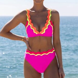 Popvil neon colored bikini set
